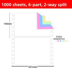 BEIQIANDAXIU | Multiple Format Tear-off Continuous Paper for Dot Matrix Printer