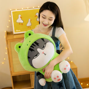 THÚ BÔNG MÈO HOÀNG THƯỢNG COSPLAY ẾCH MÈO LƯỜM SIZE LỚN CHO BÉ