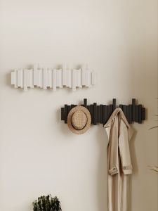 ZHUSHANXIA | Piano Key Design Wooden Wall Mounted Clothes Hanger