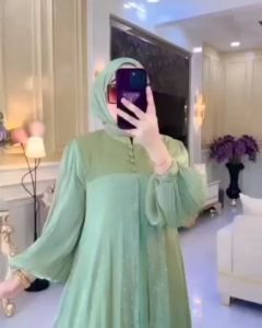 BESTSELLER-  Kiranna Dress Bahan Lunna Shimer Premium / Gamis Wanita Lebaran Kondangan Terbaru 2023 Viral / Dress Muslim Wanita Terbaru 2023 / Baju Pesta Shimer