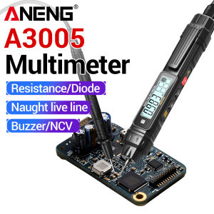 ANENG | ANENG A3005 Digital Pen‑Style Multimeter 4000 Counts AC DC 600V NCV Live‑Neutral Wire Diode Buzzer Backlit Screen Repair Tool