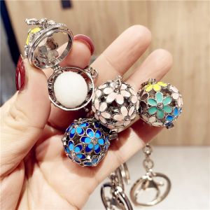 Magic Openable Bell Keychain Aromatherapy Pendant Perfume Ball Backpack Decoration Personal Mosquito Repellent Creative Gift for Women