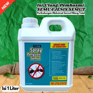 ISI ULANG PENGUSIR SEMUT | PEMBASMI SEMUT | SEMUT RUMAH | SEMUT TANAMAN | 1 LITER  | 100% AMPUH | AMAN UNTUK TANAMAN | Ramah Lingkungan