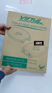 Vinyl Plastic Light / Medium Duty Bathroom Toilet Seat Cover Jamban Duduk Penutup Tandas Duduk