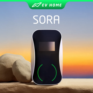 EV Home Sora - EV Charger 7kW Wallbox Dual Gun Type 2 32A RFID card Smart App Control LCD Screen