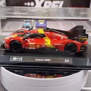 Ferrari 499p LMH #51 Ferrari 2023 24h Le Mans champion Ferrari car model color baked birthday gift Bburago 1:43