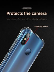 Inno Silicone Phone Case for Xiaomi 8 Transparent Anti-Fall Full Cover Soft Shell for Xiaomi 8 Youth Edition Explorers Edition Womens Model