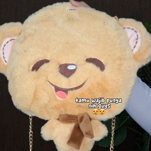 ISTANA BONEKA Tas Selempang Anak Sling Bag Boney With Body Lucu Bahan Premium