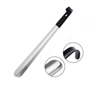 New Stainless Steel Shoehorn with Long Handle 42cm Ergonomic Shoe Helper Non-Slip Grip for Elderly & Pregnant Women 1Pcs/2Pcs