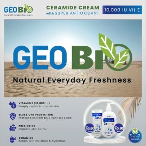 GeoBio Vitamin E Cream 100ml / 200ml / 500ml (10000 IU) No Fragrance Paraben Mineral Oil