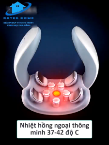 Máy Massage Cổ Vai Gáy JT88 Mát Xa Xung Điện Cùng 5 Đầu Rung Takara Làm Giảm Nhức Mỏi Lỗi 1 đổi 1