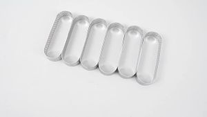 12Pcs Oval Muffin Tart Rings Stainless Steel Porous Tart Ring Perforated Cake Mousse Mold Cookies Cutter Pastry Quiche Mold Tool