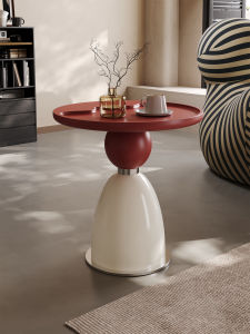 Elegant Luxury Creative Balcony Side Table Solid Wood