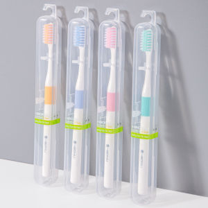 Toothbrush Soft Bristles Adult Home Independent Travel Box Durable Cleaning Tool for Cigarette Stains Tooth Stains and Dirt