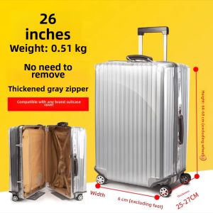 Disposable Travel Suitcase Protection Film Cover Zipper No Uninstallation Luggage Cover for Carry on Bag Handbag Shield