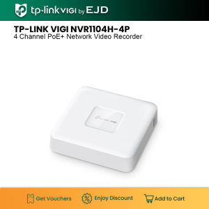 tp-link VIGI NVR1104H-4P 4 Channel PoE+ Network Video Recorder | TP-Link VIGI by EJD