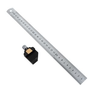 FNICEL | Combination SquareAdjustable Steel Ruler Positioning Block45-90Degree Marking Gauge Line Scriber Fixed Position Measuring Tool