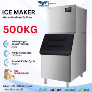 Mashin - Mesin Pembuat Es Batu 500kg/24jam Ice Maker Machine AP-1000P
