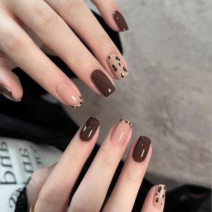 1-12pcs PSK Autumn Whitening Milk Tea Brown Gel Nail Polish Maillard Caramel Coffee Chestnut Brown Cocoa Nail Art Nail Supplies