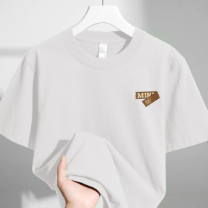 Áo Thun Cotton Nguyên Chất Tay Ngắn Mùa Hè 2025 Mới Cho Nam Cổ Tròn Rộng Rãi in Họa Tiết Thời Trang Áo Thun Cotton Thoáng Khí