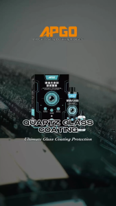 APGO Car Glass Oil Film Remover 200ml & Quartz Glass Coating 30ml Set