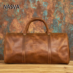 Travel Duffel Bag Handbag For Men Leather Travel Bag Travel Outdoor Shoulder Bags Weekender Bags Yoga Bag Sport Gym Bag NASVA