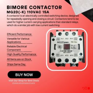 Bimore Contactor - MG2D(-K) 110VAC 15A