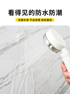 Bathroom Waterproof Wall Tile Bathroom Self-Adhesive Moisture-Proof Bathroom Toilet Wall Transparent Wallpaper Sticker Wallpaper