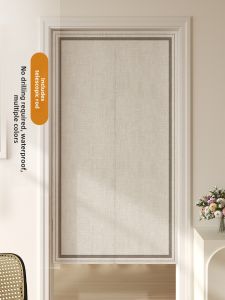 Privacy Partition Door Curtain Home Use Kitchen Bathroom Bedroom Living Room No Drilling Required Fabric Door Drape