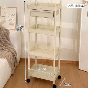 รถเข็นเล็ก ชั้นวางของ ช่องเก็บของเคลื่อนที่ได้ สำหรับห้องนั่งเล่นและครัว ชั้นวางของใต้โต๊ะ ชั้นวางของแบบเคลื่อนที่ได้ ชั้นวางของแบบพกพา