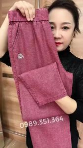 Quần dài ống đứng lưng thun trung niên cao cấp quần trung niên form xuông dễ mặc đễ phối cho mẹ cho bà(có ảnh thật) -Q1