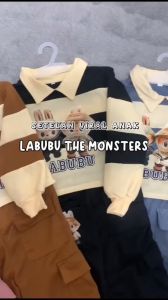 Setelan Baju Anak Perempuan Celana Cargo Usia 1-12 Tahun Viral Terlaris