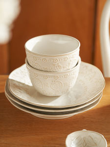 Bát Cơm Tròn Nhỏ Kiểu Pháp Nổi Nổi Bát Ăn Sáng Cho Trẻ Em Bát Đựng Súp Hình Mặt Cao Giá Trị Thẩm Mỹ Dùng Tại Nhà