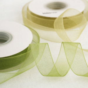 JIUXIACAIDAI | Green Satin Ribbon 2.0cm