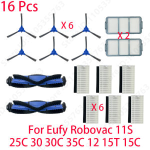 For Eufy Robovac 11S 25C 30 30C 35C 12 15T 15C Spare Parts Side Main Brush Cover HEPA Filter Robot Vacuum Cleaner Accessories
