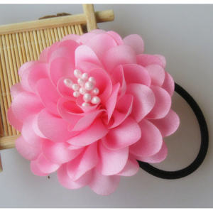 South Korea Sweet Hair Accessories Camellia Large Flower Hair Band Rose Hair Rope Tie Hair Ponytail Rubber Band Hair Rope