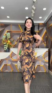 Đầm sườn xám - Y1833 - Thương hiệu Zonbig