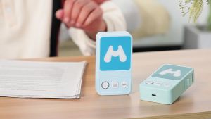 MUNBYN Label Maker Machine with Tape Print Date with One Click FM520 Portable Bluetooth Label Printer for Office Home Storage (Green)