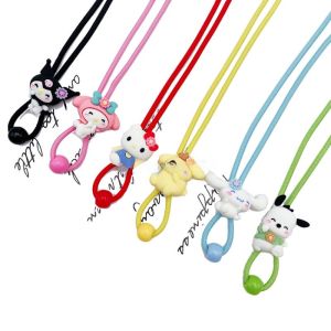Childrens Anti-Slip Eyeglass Chain Mask Lanyard Necklace Three Cats Charm Bell DIY Fashion Jewelry Accessories