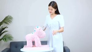 HOME BEST 25cm Rose Flower Unicorn Gift Box (PE Foam Flower) Valentine Day Birthday Wedding Bunga Hadiah 独角兽玫瑰花熊束礼盒生日情人节