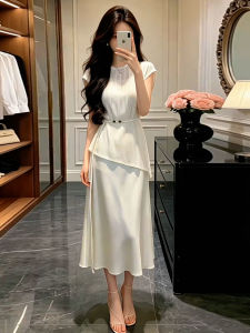 LIRUSHAN | Unique Elegant White Maxi Dress Set 2026 New Summer