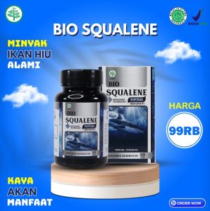 Bio Squalene Original ( Produk Bergaransi Resmi ) Bukan Squalen Fish Oil Liver - Bio Squalene Asli Ekstrak Minyak Ikan Hiyu Memiliki Banyak Kandungan Omega 3 Berkhasiat Atasi Penyakit Kronis Atau Penyakit Degenaratif - Lazada
