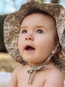 Pure Cotton Fisherman Sun Hat for Babies And Children UV Protection Outdoor Hat Cute Baby Sunshade Cap Casual round Top Short Brim