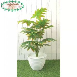 Pohon Hias Artificial Monstera Jari Philo Semilatex X18 Pot Tawon Hiasan Ruang Tamu Aesthetic