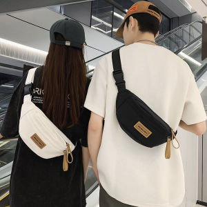 Mens Messenger Bag Mens Chest Bag 2024 New Sports Mobile Phone Waist Bag Womens Casual All-matching Shoulder Small Shoulder Bag