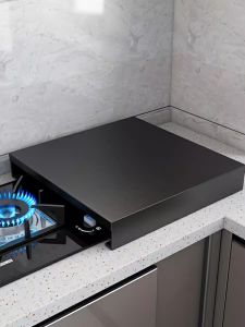 Stainless Steel Gas Stove Cover Board Kitchen Storage Rack High-Heat Cooker Base Stand Gas Stove Bracket Support Modern Simple