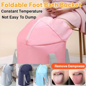 Foldable Foot Bath Bucket Constant Temperature Foot Bath Portable Home Use Deep Soak Foot Washer