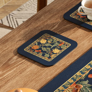 High End American Retro Leather Table Flag Long Water Absorbent Tea Table Cloth Afternoon Tea Table Mat Tea Flag PVC Material