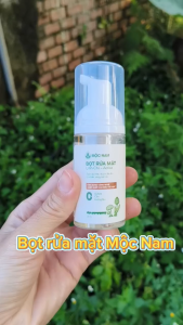 Bọt rửa mặt Linh chi - Atiso - Sạch dịu nhẹ giữ ẩm tự nhiên sáng da - Mộc Nam - 150ml