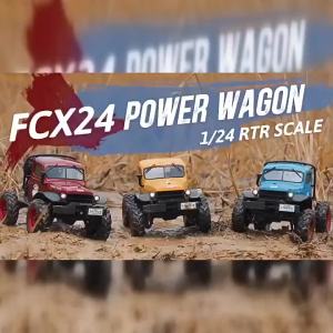 FMS | Hot 1/24 FMS Xiaoqi Remote Control Climbing Off-Road Vehicle 4WD Simulation Hard Shell RC Power Wagon Two-Speed Model With Light